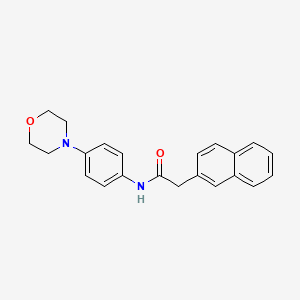 molecular formula C22H22N2O2 B5764766 N-[4-(morpholin-4-yl)phenyl]-2-(naphthalen-2-yl)acetamide 