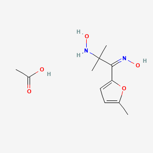 molecular formula C11H18N2O5 B5764774 acetic acid;(NZ)-N-[2-(hydroxyamino)-2-methyl-1-(5-methylfuran-2-yl)propylidene]hydroxylamine 