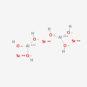 molecular formula Al2H6O6Sr3 B576485 Aluminate (AlO33-), strontium (2:3) CAS No. 12004-40-9