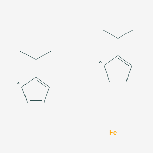 molecular formula C16H22Fe B576498 Bis(i-propylcyclopentadienyl)iron CAS No. 12126-34-0