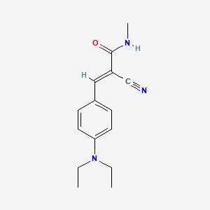 molecular formula C15H19N3O B5764981 2-CYANO-3-(4-(DIETHYLAMINO)PHENYL)-N-METHYLACRYLAMIDE 