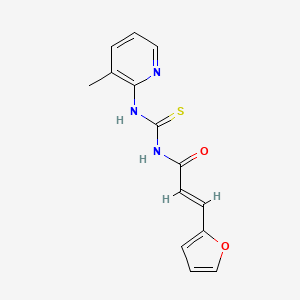 molecular formula C14H13N3O2S B5765136 (2E)-3-(furan-2-yl)-N-[(3-methylpyridin-2-yl)carbamothioyl]prop-2-enamide 
