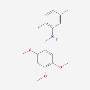 molecular formula C18H23NO3 B5765158 N-(2,5-DIMETHYLPHENYL)-N-(2,4,5-TRIMETHOXYBENZYL)AMINE 