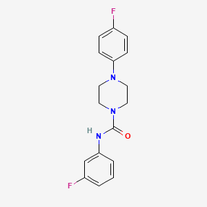 molecular formula C17H17F2N3O B5765309 N-(3-fluorophenyl)-4-(4-fluorophenyl)piperazine-1-carboxamide 