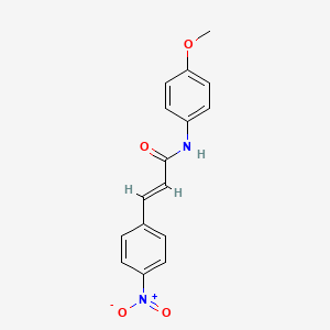 molecular formula C16H14N2O4 B5765337 (2E)-N-(4-methoxyphenyl)-3-(4-nitrophenyl)prop-2-enamide 