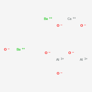 molecular formula Al2Ba2CaO6 B576534 Dialuminium dibarium calcium hexaoxide CAS No. 12408-43-4