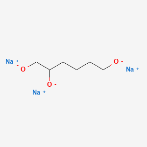 molecular formula C6H11Na3O3 B576543 Trisodium;hexane-1,2,6-triolate CAS No. 13005-19-1