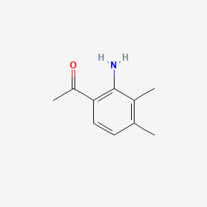 molecular formula C10H13NO B576546 1-(2-Amino-3,4-dimethylphenyl)ethanone CAS No. 15089-81-3