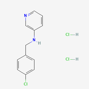 molecular formula C12H13Cl3N2 B576550 (4-Chlorobenzyl)pyridin-3-ylamine dihydrochloride CAS No. 13159-78-9