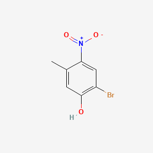 molecular formula C7H6BrNO3 B576560 2-Bromo-5-methyl-4-nitrophenol CAS No. 14401-60-6