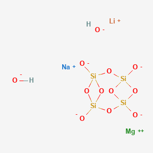molecular formula H2LiMgNaO12Si4-2 B576562 Hectorite CAS No. 12173-47-6