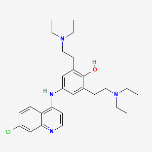 molecular formula C27H37ClN4O B576566 Cycloquine CAS No. 14594-33-3