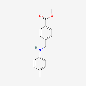 molecular formula C16H17NO2 B5765671 Methyl 4-[(4-methylanilino)methyl]benzoate 