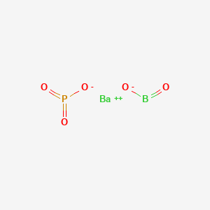 molecular formula BBaO5P B576570 Barium metaborate metaphosphate CAS No. 12045-29-3