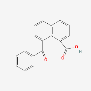 molecular formula C18H12O3 B576571 8-Benzoylnaphthalene-1-carboxylic acid CAS No. 13148-24-8
