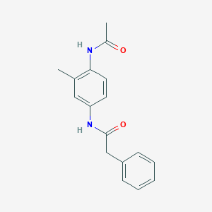 molecular formula C17H18N2O2 B5765788 N-(4-acetamido-3-methylphenyl)-2-phenylacetamide 
