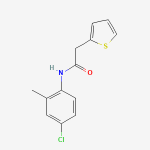 molecular formula C13H12ClNOS B5765859 N-(4-chloro-2-methylphenyl)-2-thiophen-2-ylacetamide 