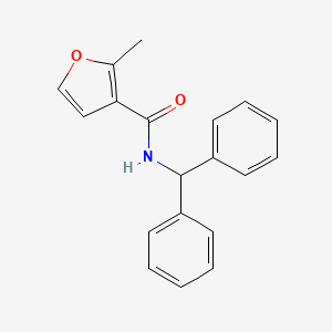 molecular formula C19H17NO2 B5765863 N-(diphenylmethyl)-2-methylfuran-3-carboxamide 
