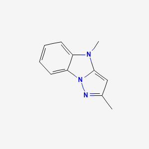 molecular formula C11H11N3 B5765963 2,4-Dimethylpyrazolo[1,5-a]benzimidazole 