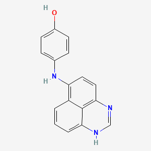 molecular formula C17H13N3O B576598 4-(6-PERIMIDYLAMINO)PHENOL CAS No. 12167-40-7