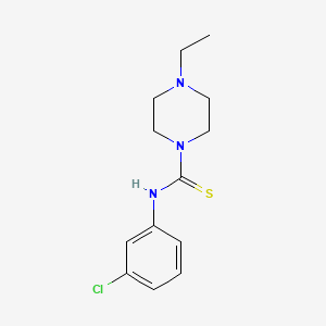 molecular formula C13H18ClN3S B5766000 N-(3-chlorophenyl)-4-ethylpiperazine-1-carbothioamide 