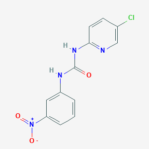 molecular formula C12H9ClN4O3 B5766122 1-(5-Chloropyridin-2-yl)-3-(3-nitrophenyl)urea 