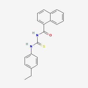 molecular formula C20H18N2OS B5766198 N-[(4-ethylphenyl)carbamothioyl]naphthalene-1-carboxamide 