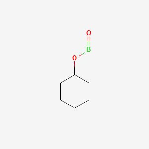 molecular formula C6H11BO2 B576626 (Cyclohexyloxy)boron oxide CAS No. 10534-18-6