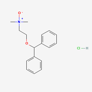 molecular formula C17H22ClNO2 B576629 Benadryl N-oxide hydrochloride CAS No. 13168-00-8