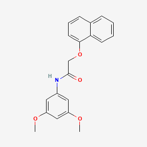 molecular formula C20H19NO4 B5766291 n-(3,5-dimethoxyphenyl)-2-(naphthalen-1-yloxy)acetamide CAS No. 5812-95-3