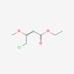 molecular formula C7H11ClO3 B576631 Ethyl 4-chloro-3-methoxybut-2-enoate CAS No. 13211-09-1