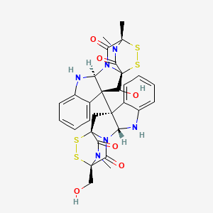 molecular formula C30H28N6O6S4 B576632 Melinacidin II CAS No. 12794-85-3