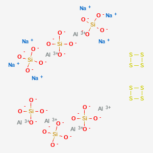 molecular formula Al6Na6O24S8Si6 B576633 Sodium aluminosilicate Violet CAS No. 12769-96-9