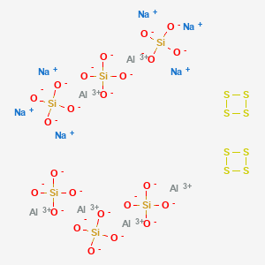 molecular formula Al6Na6O24S8Si6 B576633 C.I. 颜料紫 15 CAS No. 12769-96-9