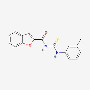 molecular formula C17H14N2O2S B5766365 N-[(3-methylphenyl)carbamothioyl]-1-benzofuran-2-carboxamide 
