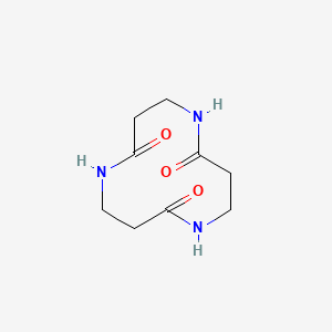 molecular formula C9H15N3O3 B576639 1,5,9-Triazacyclododecane-2,6,10-trione CAS No. 10491-78-8
