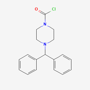 4-Benzhydrylpiperazin-1-yl carbonyl chloride
