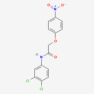 molecular formula C14H10Cl2N2O4 B5766506 N-(3,4-dichlorophenyl)-2-(4-nitrophenoxy)acetamide 