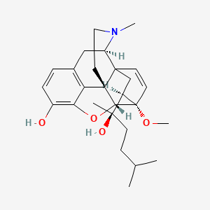 (2S,6R,14R,15S,19R)-19-[(2R)-2-hydroxy-5-methylhexan-2-yl]-15-methoxy-5-methyl-13-oxa-5-azahexacyclo[13.2.2.12,8.01,6.02,14.012,20]icosa-8(20),9,11,16-tetraen-11-ol