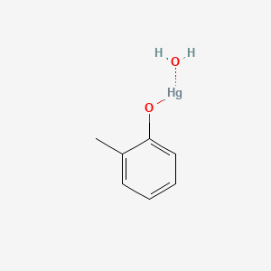 molecular formula C7H10HgO2 B576661 Mercury, (cresolato)hydroxy- CAS No. 12379-66-7