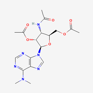 Adenosine, 3'-acetamido-3'-deoxy-N,N-dimethyl-, 2',5'-diacetate