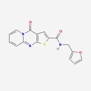 molecular formula C16H11N3O3S B5766678 N-(furan-2-ylmethyl)-2-oxo-6-thia-1,8-diazatricyclo[7.4.0.03,7]trideca-3(7),4,8,10,12-pentaene-5-carboxamide 