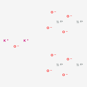 molecular formula K2O9Ti4 B576672 Potassium titanium oxide (K2Ti4O9) CAS No. 12056-49-4