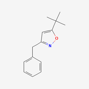 molecular formula C14H17NO B5766768 3-Benzyl-5-tert-butyl-1,2-oxazole 