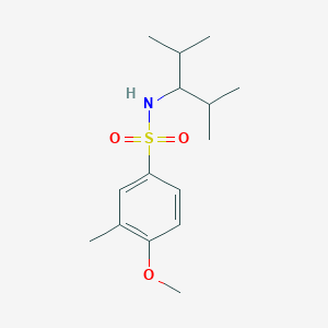 molecular formula C15H25NO3S B5766796 N-(2,4-dimethylpentan-3-yl)-4-methoxy-3-methylbenzenesulfonamide 