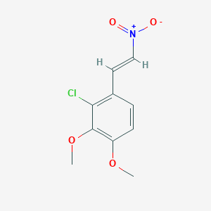 molecular formula C10H10ClNO4 B057669 2-Chloro-3,4-dimethoxy-1-[(E)-2-nitroethenyl]benzene CAS No. 41122-35-4