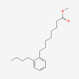 molecular formula C19H30O2 B576696 Methyl 2-butylbenzeneoctanoate CAS No. 13397-99-4
