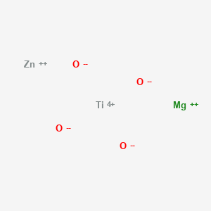 molecular formula MgO4TiZn B576701 Magnesium titanium zinc tetraoxide CAS No. 12179-29-2