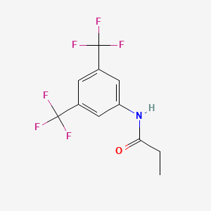 molecular formula C11H9F6NO B5767055 N-[3,5-bis(trifluoromethyl)phenyl]propanamide 