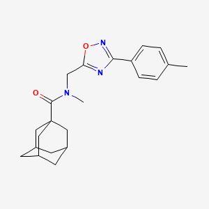 molecular formula C22H27N3O2 B5767105 N-methyl-N-[[3-(4-methylphenyl)-1,2,4-oxadiazol-5-yl]methyl]adamantane-1-carboxamide 